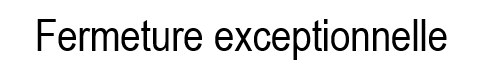 MODIFICATION EXCEPTIONNELLE