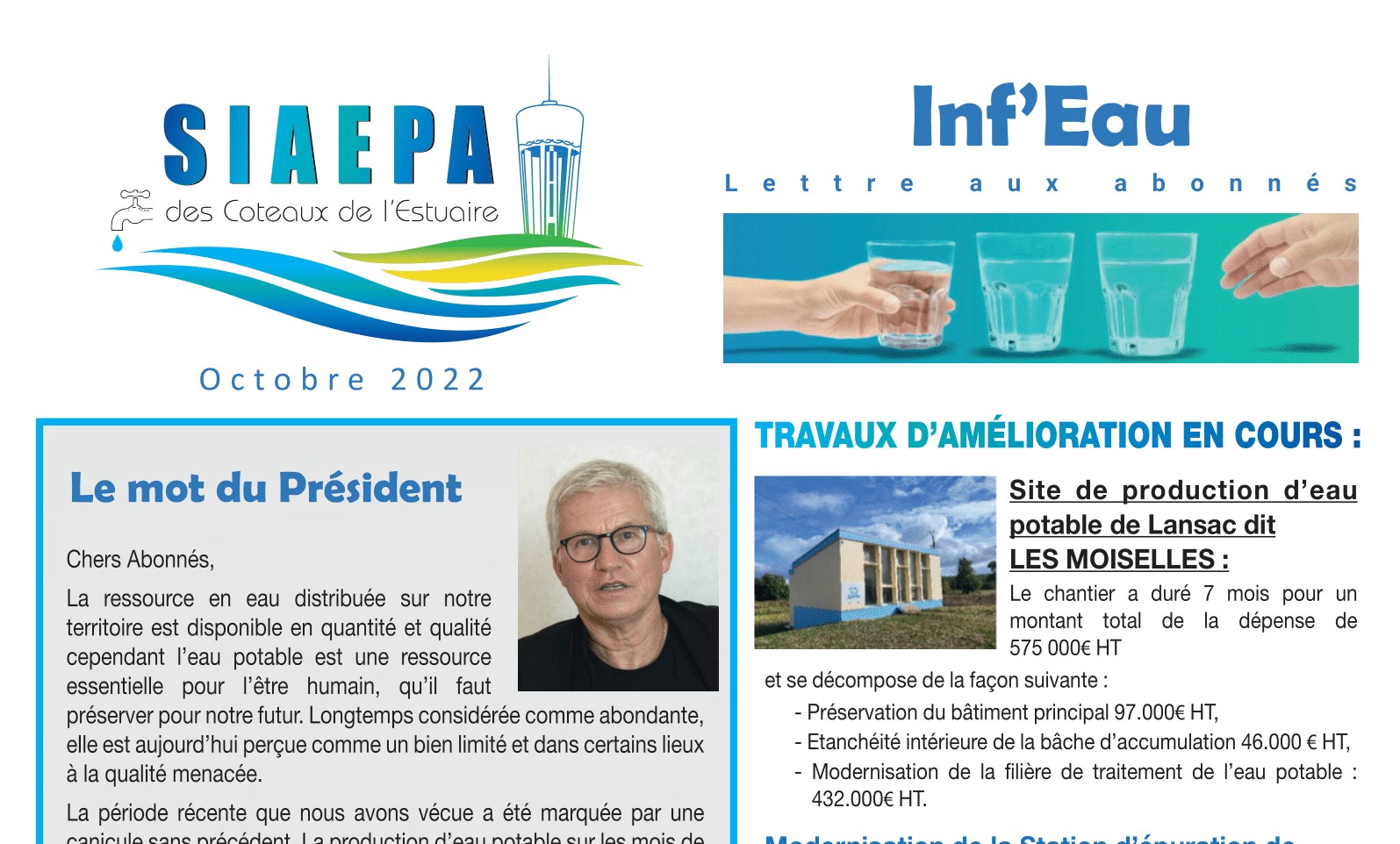 Le mot du Président