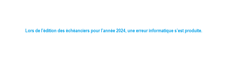 Echéanciers 2024 